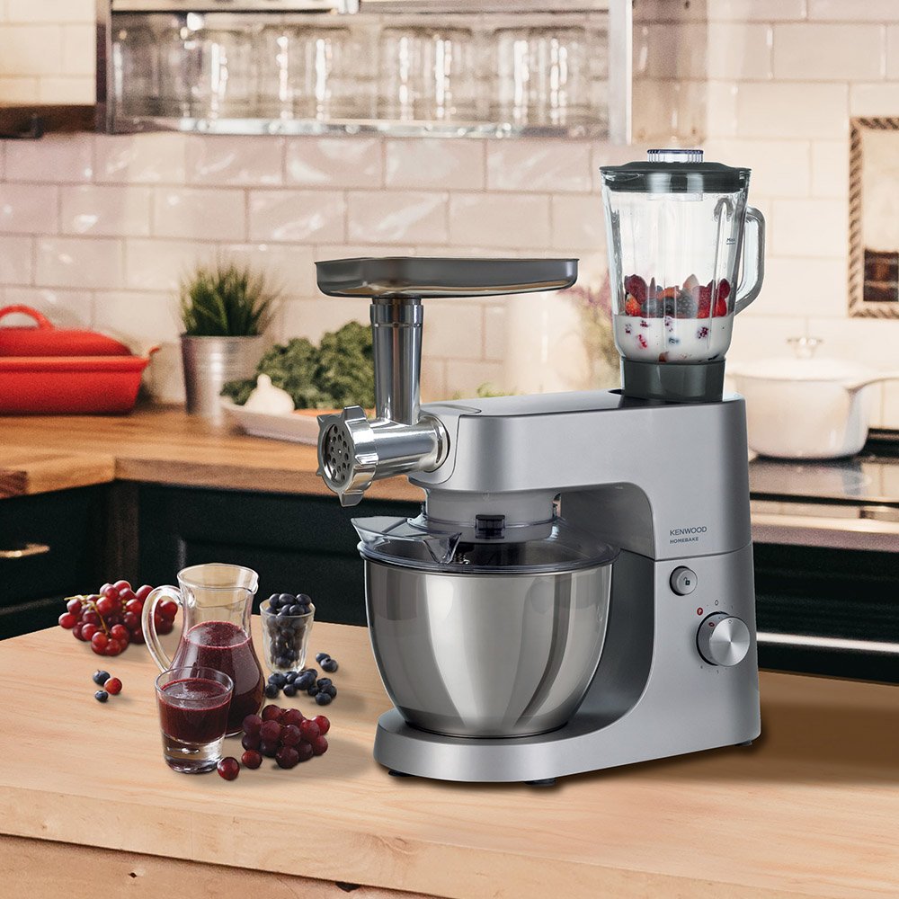 Kenwood Homebake 5L Stand Mixer With Blender & Mincer, KHH01.220SI