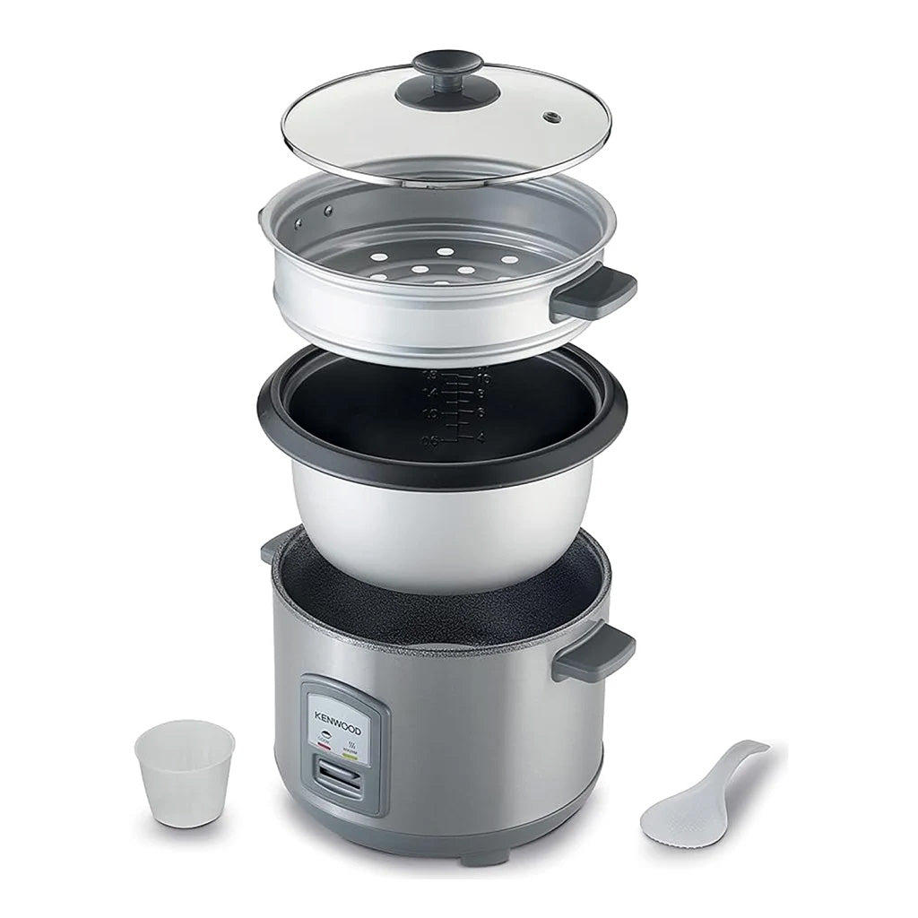 Stainless Steel Rice Cooker With Steamer Basket - Image 2