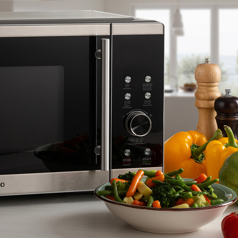 Kenwood Combi Stainless Steel Microwave with Air Fry Function, 30L