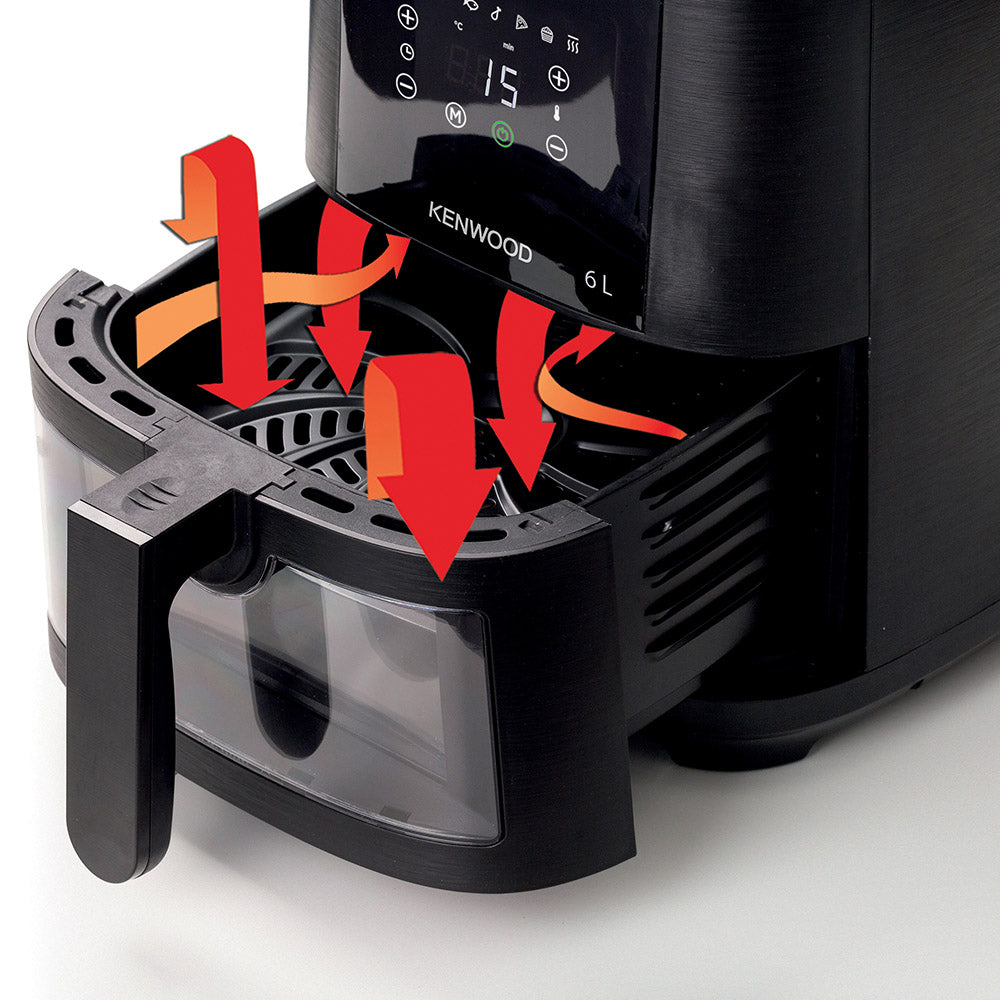 Kenwood Digital Airfryer with Grill Function and ClearCook Window, 6L