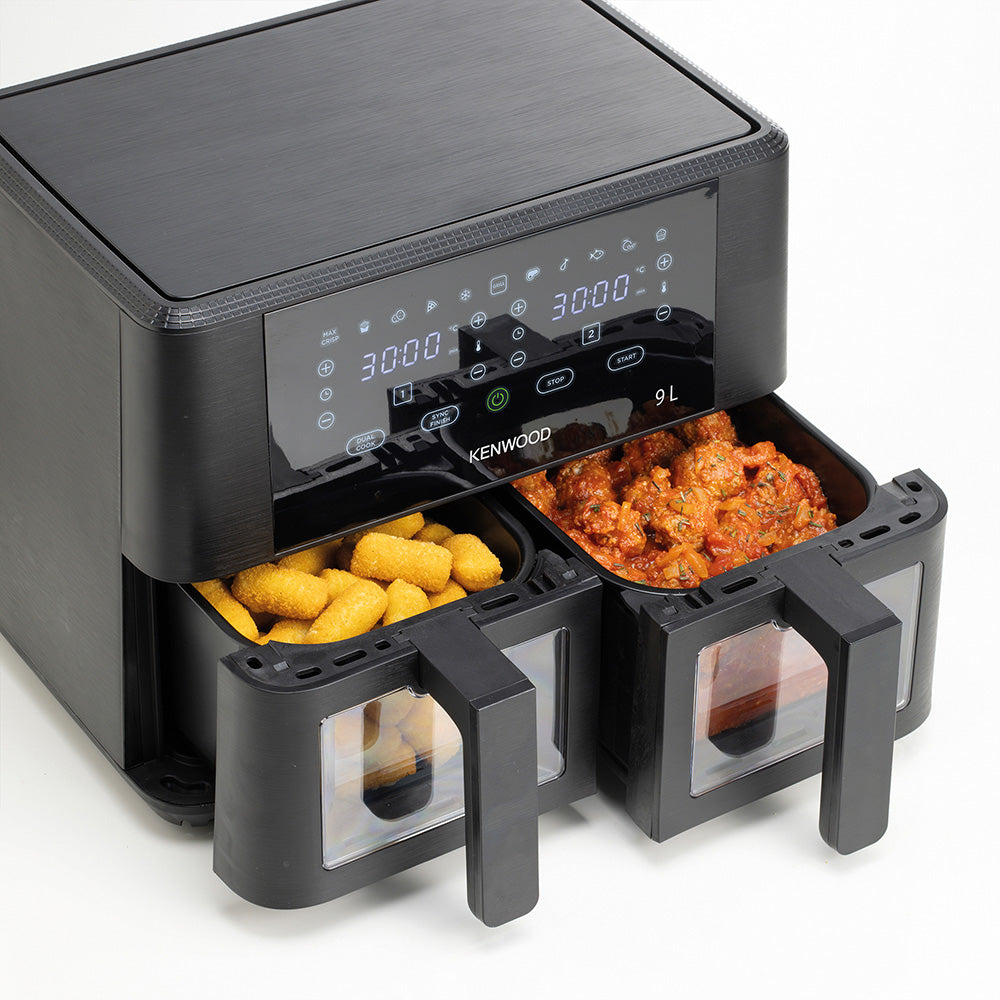 Kenwood Dual Airfryer With Windows & Grill, 9L