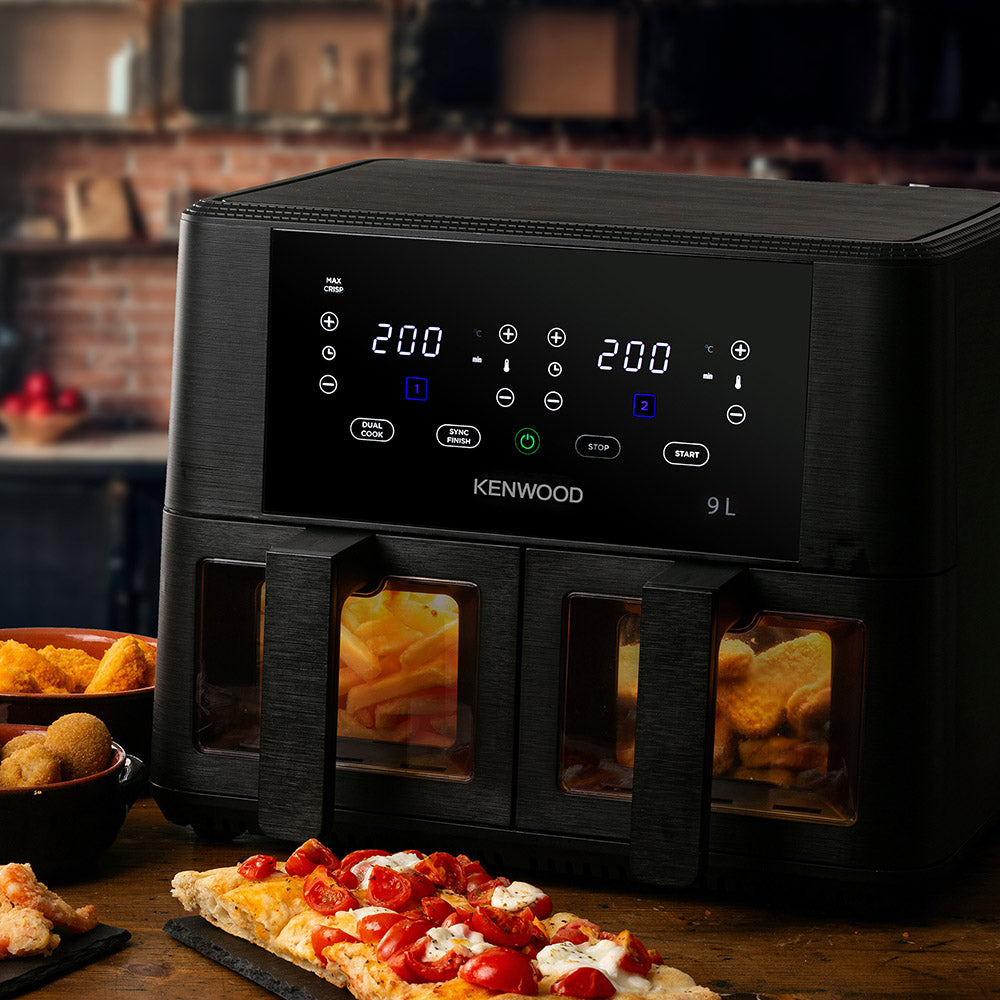 Kenwood Dual Airfryer With Windows & Grill, 9L