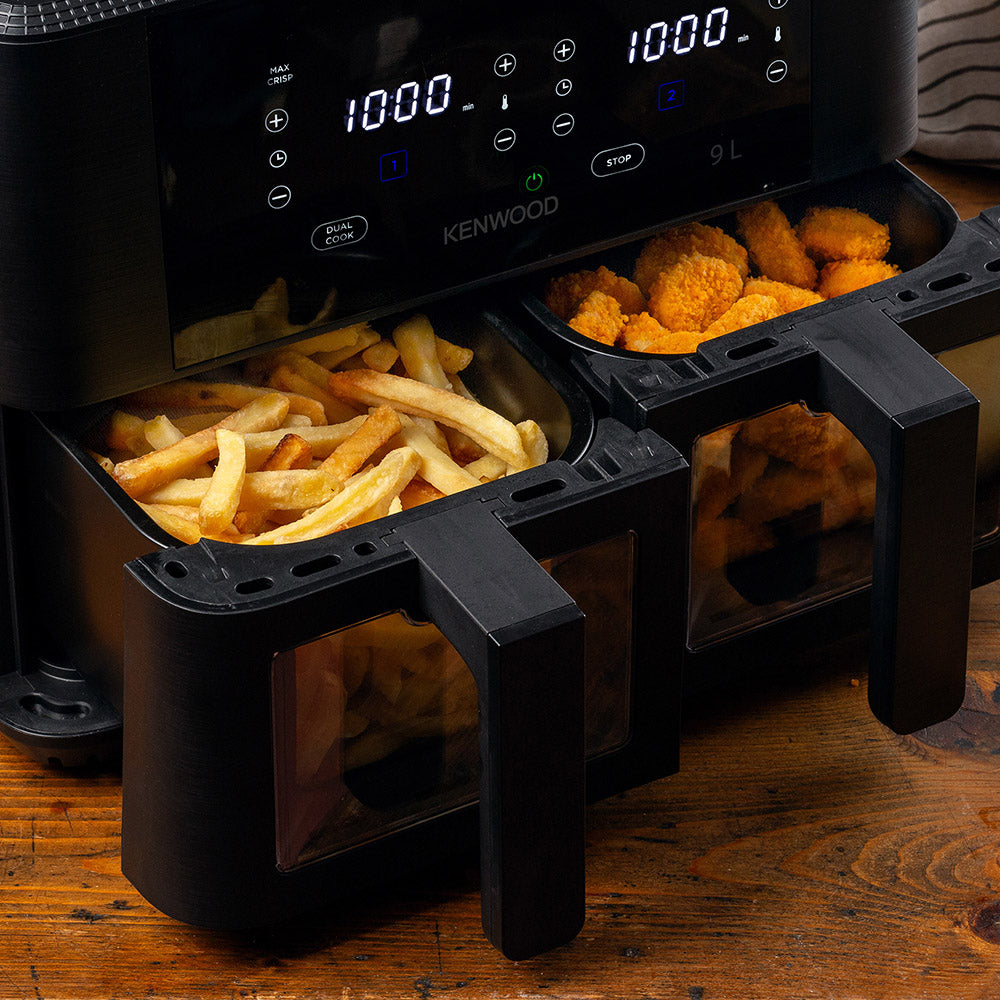 Kenwood Dual Airfryer With Windows & Grill, 9L