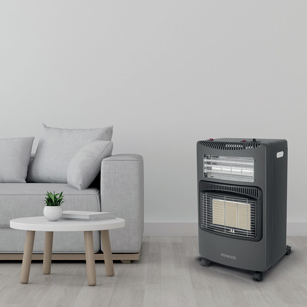 Kenwood 3 Panel Gas & Electric Heater, GHE30.000BK