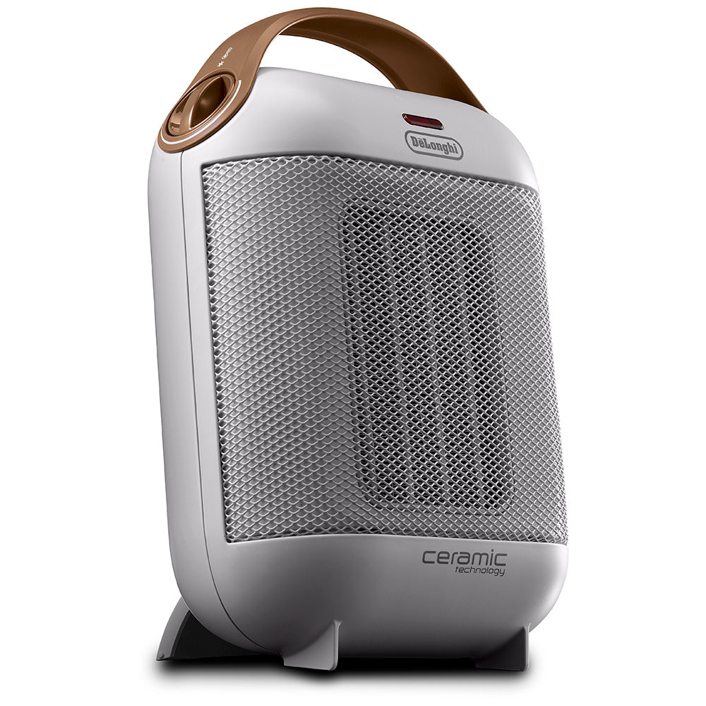 DeLonghi White Ceramic Fan Heater, HFX3018.IW
