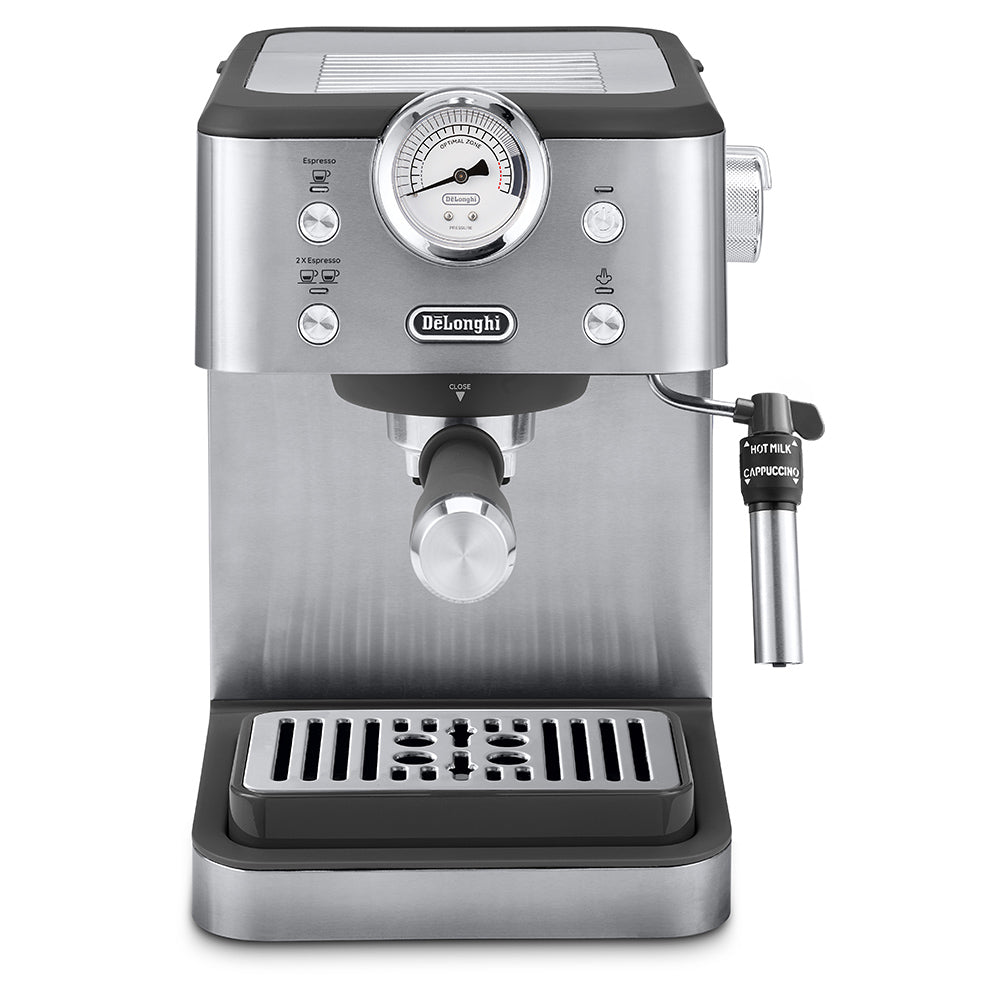 DeLonghi Classic Manual Pump Espresso Coffee Machine, EM450.M