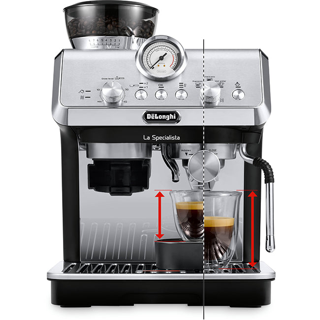 DeLonghi La Specialista Arte Pump Espresso Coffee Machine, EC9155.MB