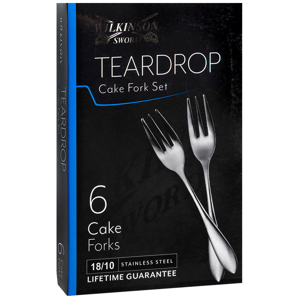 Wilkinson Sword Teardrop Cake Forks, Set Of 6