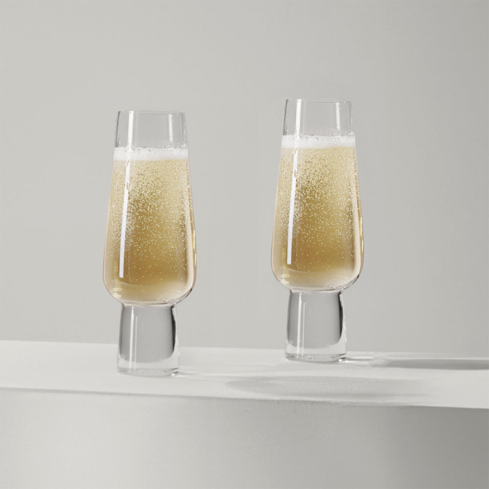 Carrol Boyes Aura Champagne Flutes, Set Of 4