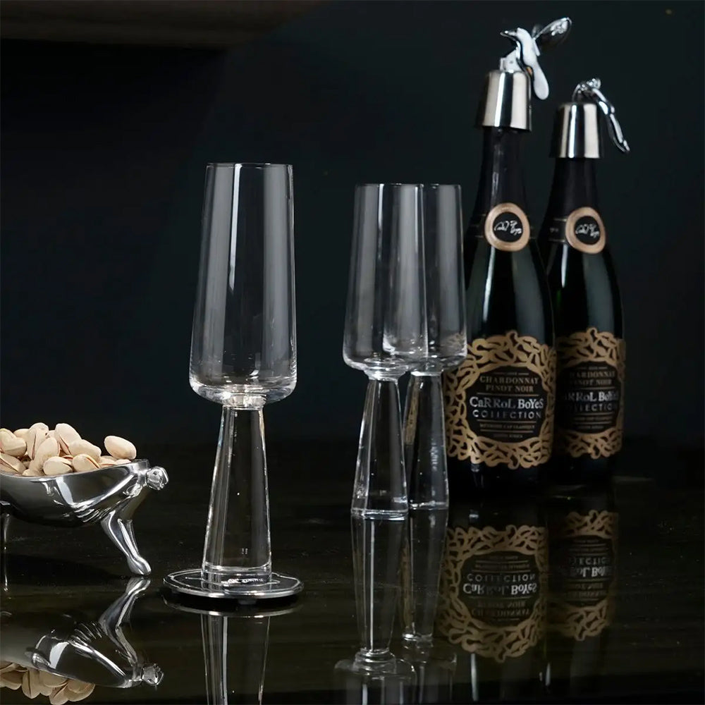 Carrol Boyes Baobab Champagne Flutes, Set Of 4