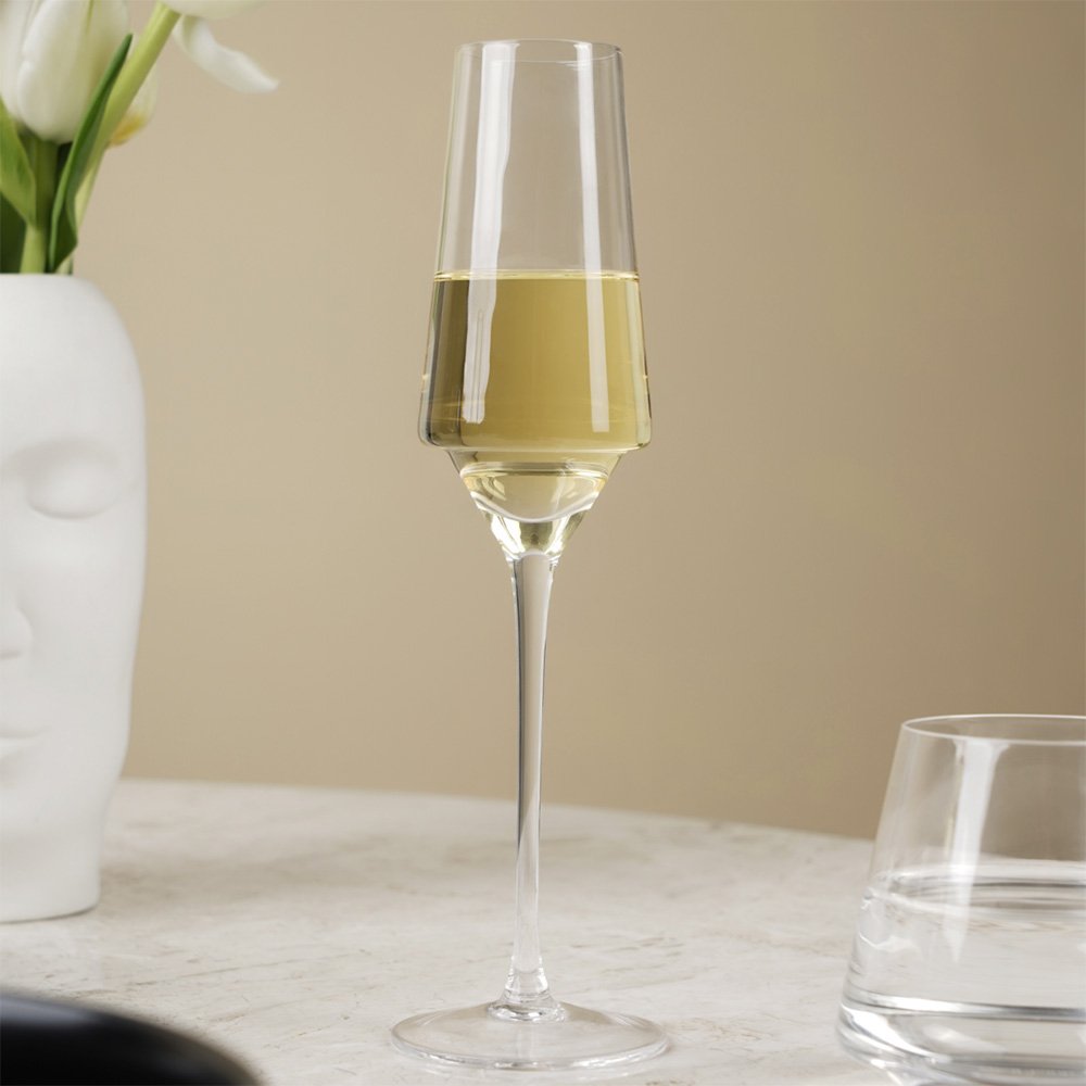 Carrol Boyes Edge Champagne Flutes, Set Of 4