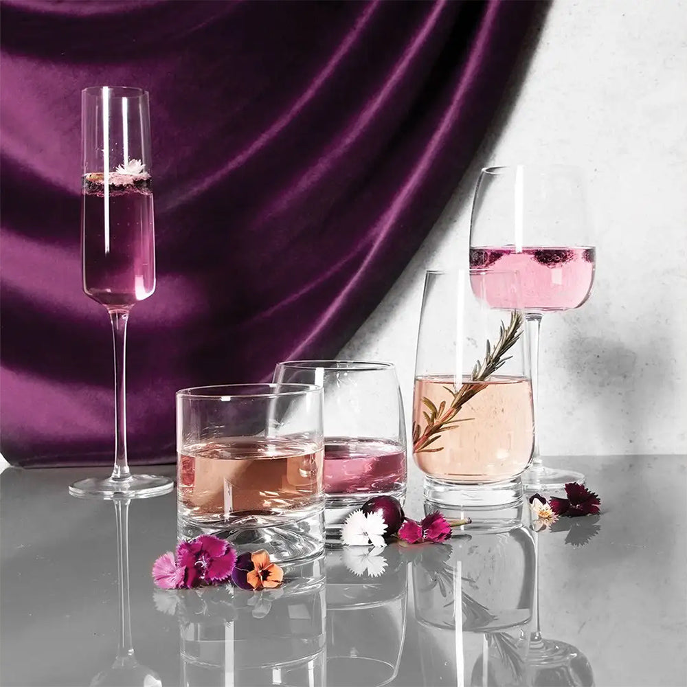 Carrol Boyes Set Of 4 Champagne Flutes, Ripple