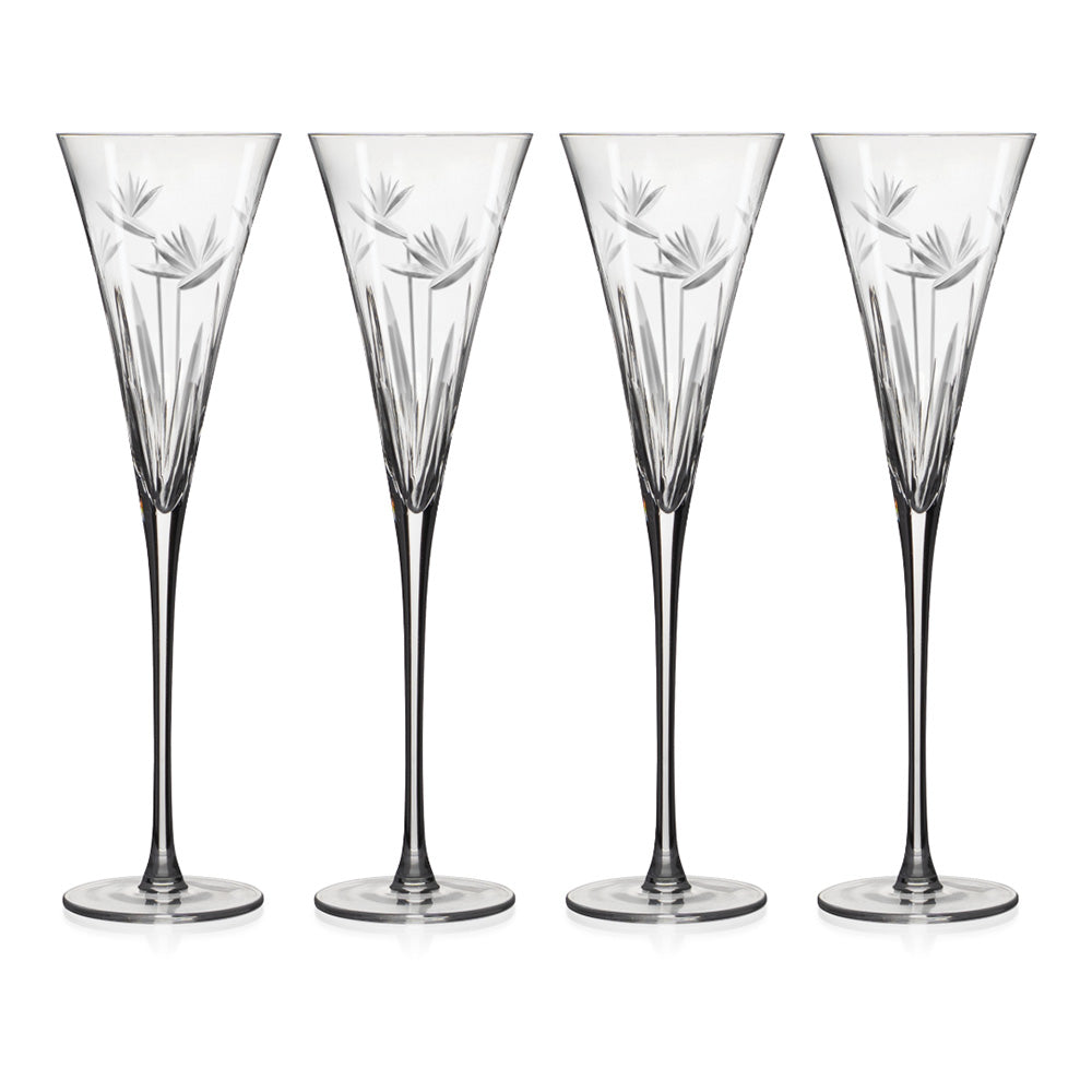 Carrol Boyes Strelitzia Champagne Flutes, Set Of 4