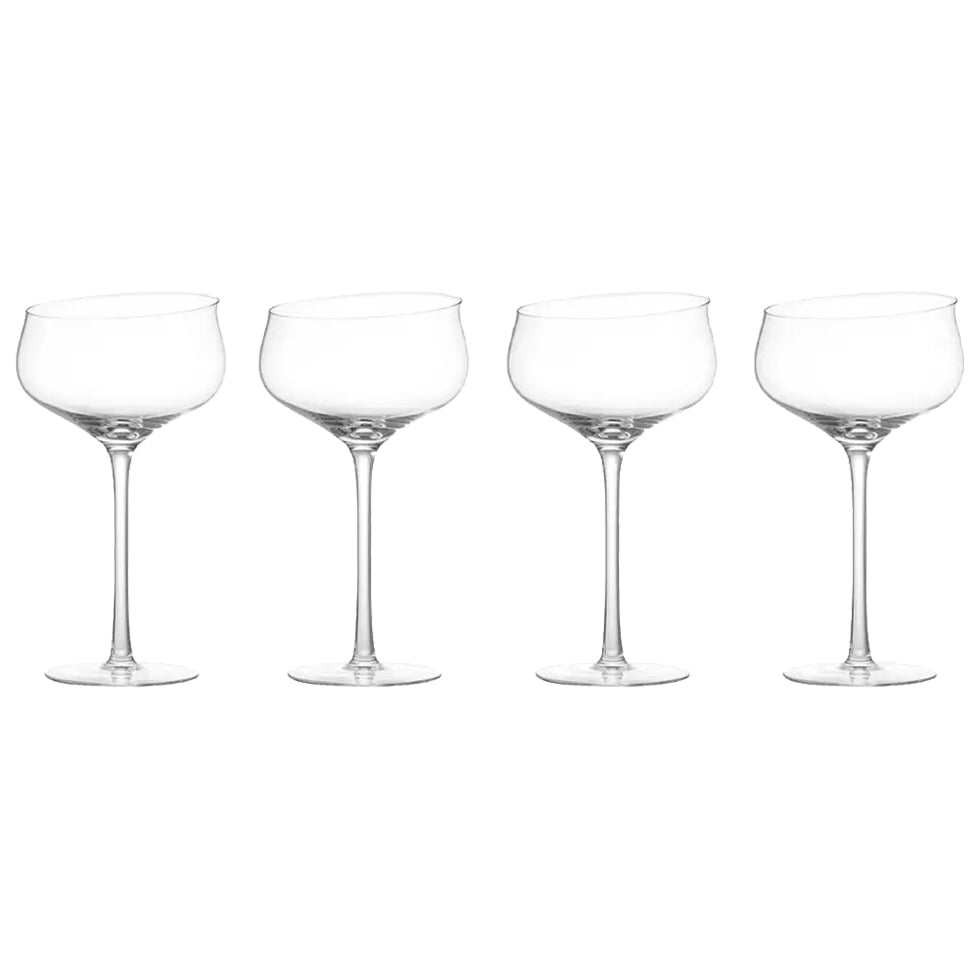 Carrol Boyes Sway Coupe Champagne Glasses, Set Of 4