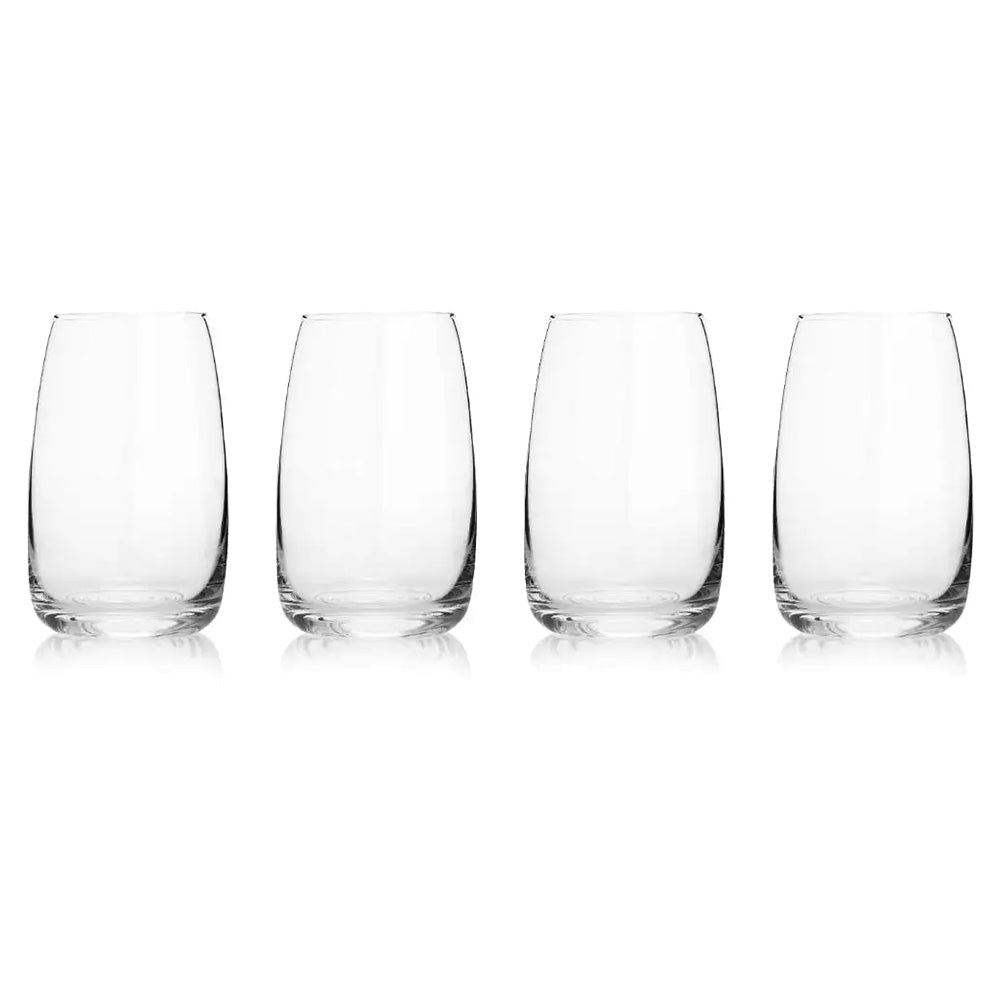 Carrol Boyes Set Of 4 Hiball Glasses, Ripple