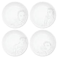 Carrol Boyes Sketchbook Grey Dinner Plates, Set Of 4