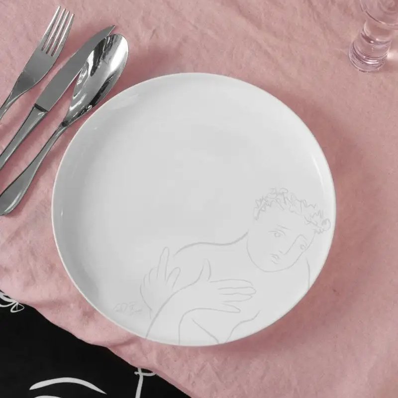 Carrol Boyes Sketchbook Grey Dinner Plates, Set Of 4