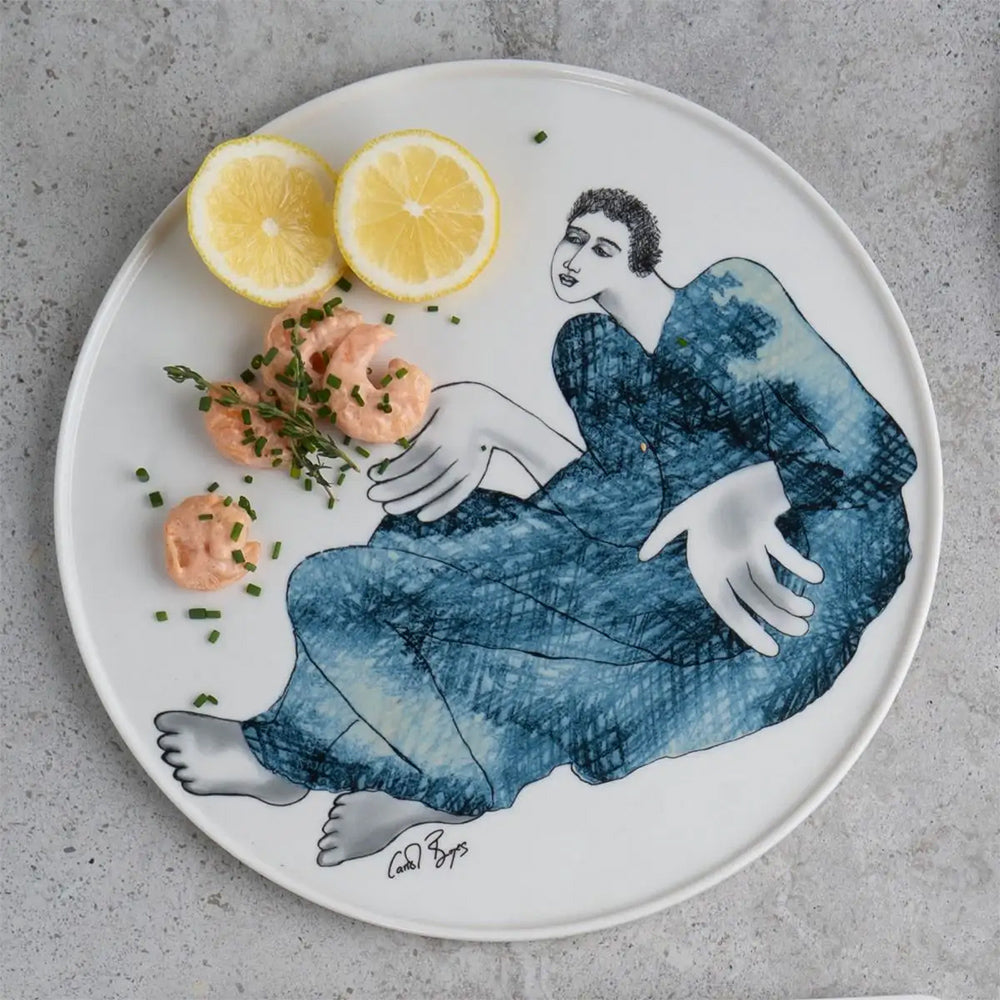 Carrol Boyes Indigo Girl Round Platter, 28cm