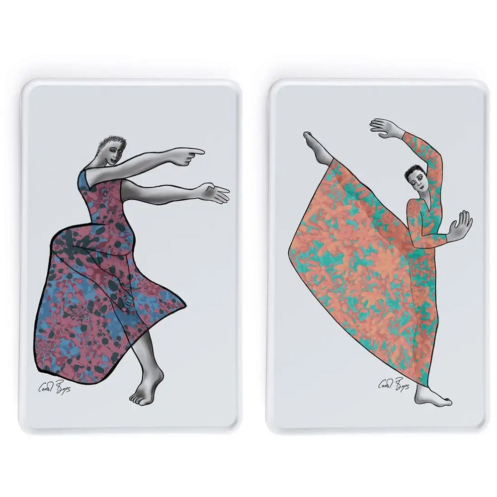 Carrol Boyes Set Of 2 Rectangular Platters, Dancing Girls