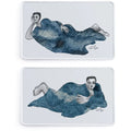 Carrol Boyes Set Of 2 Rectangular Platters, Indigo Girls