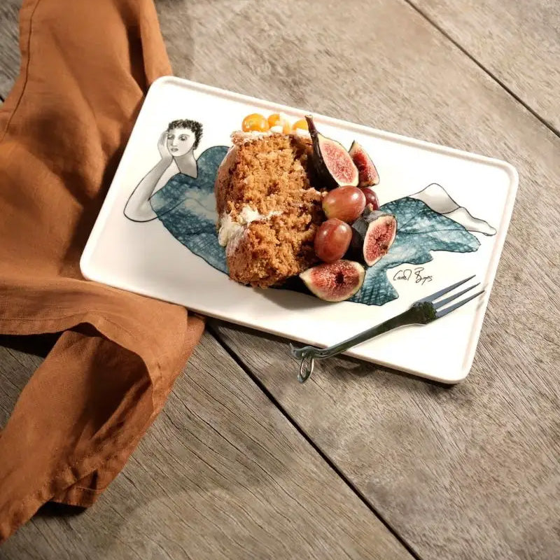Carrol Boyes Set Of 2 Rectangular Platters, Indigo Girls