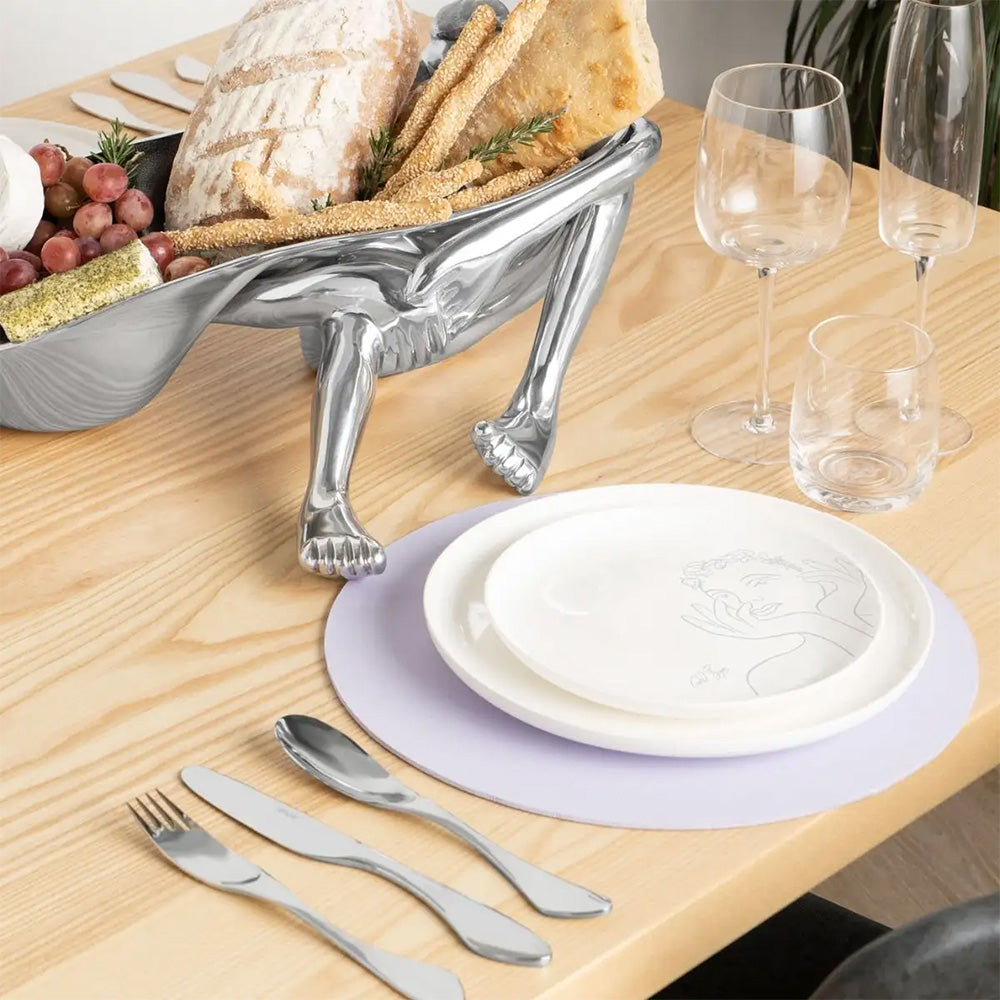 Carrol Boyes Sketchbook Grey Side Plates, Set Of 4