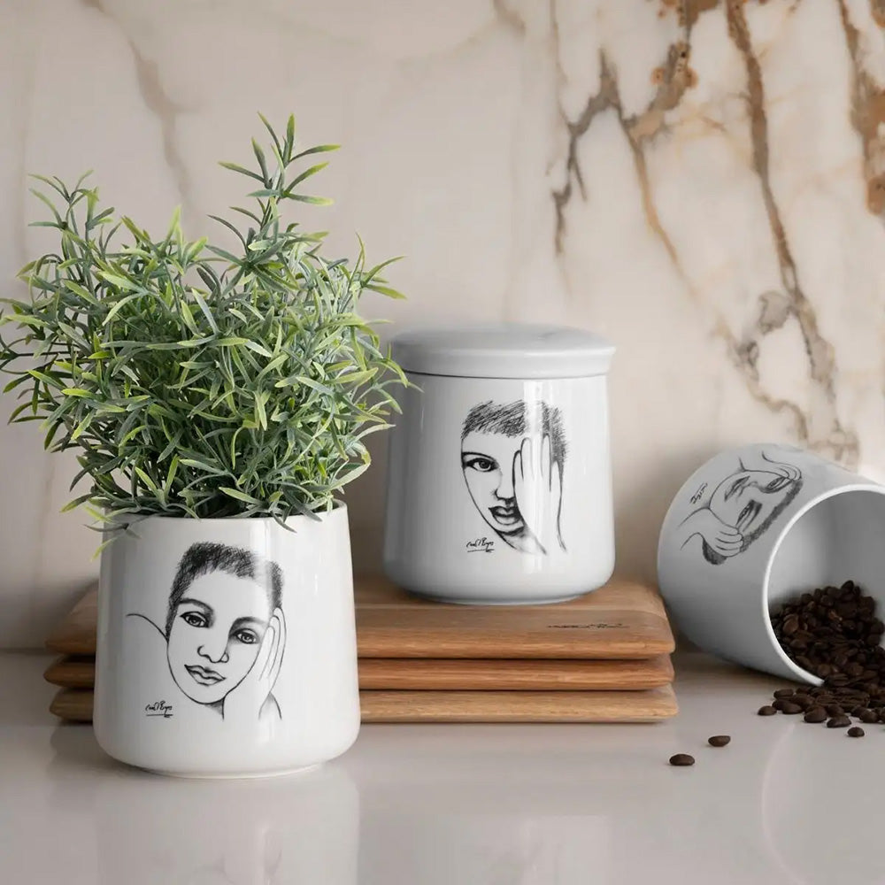 Carrol Boyes Sketchbook Canisters, Set of 3