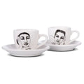Carrol Boyes Sketchbook Set Of 2 Espresso Cups & Saucers, Short & Sweet