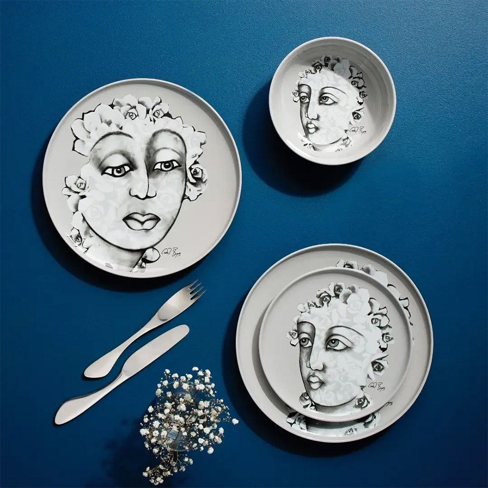 Carrol Boyes Succulent Faces Side Plates, Set Of 4