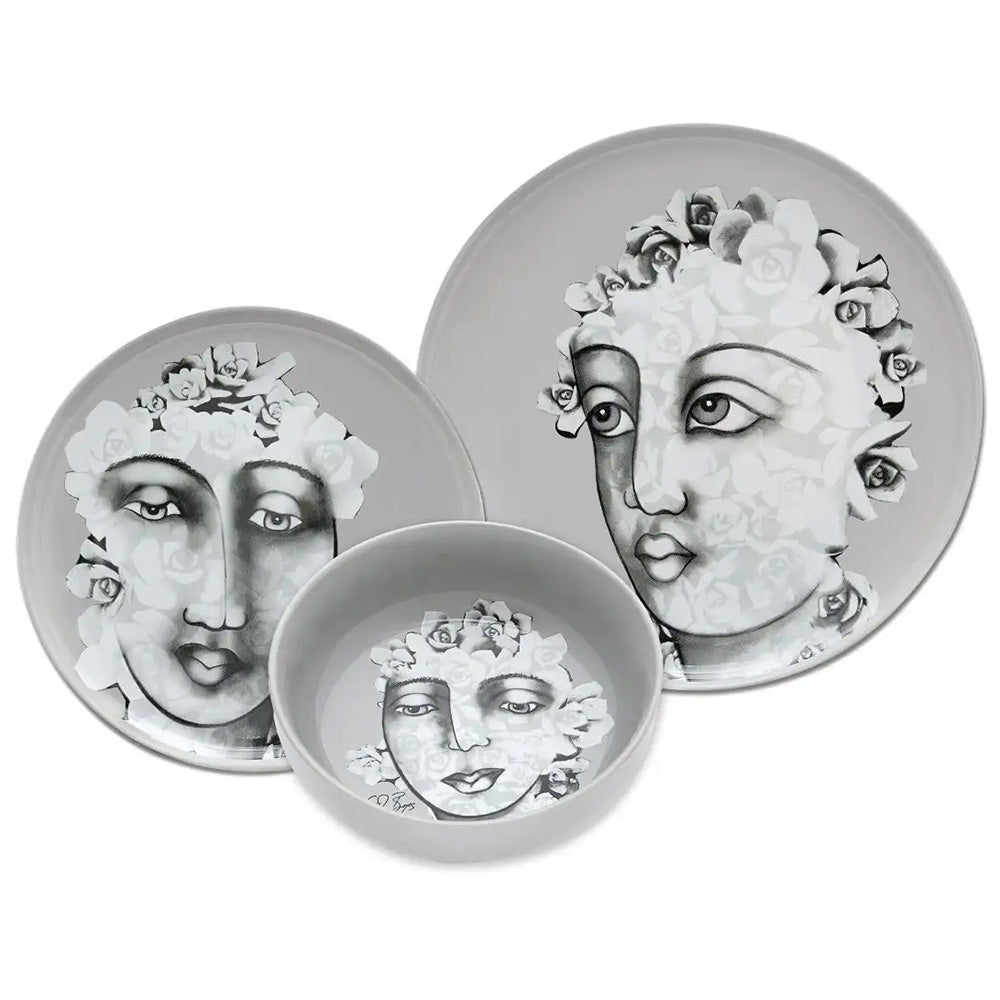 Carrol Boyes Succulent Faces Dinner Set, 12pc