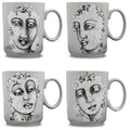Carrol Boyes Succulent Faces Mug, Set Of 4