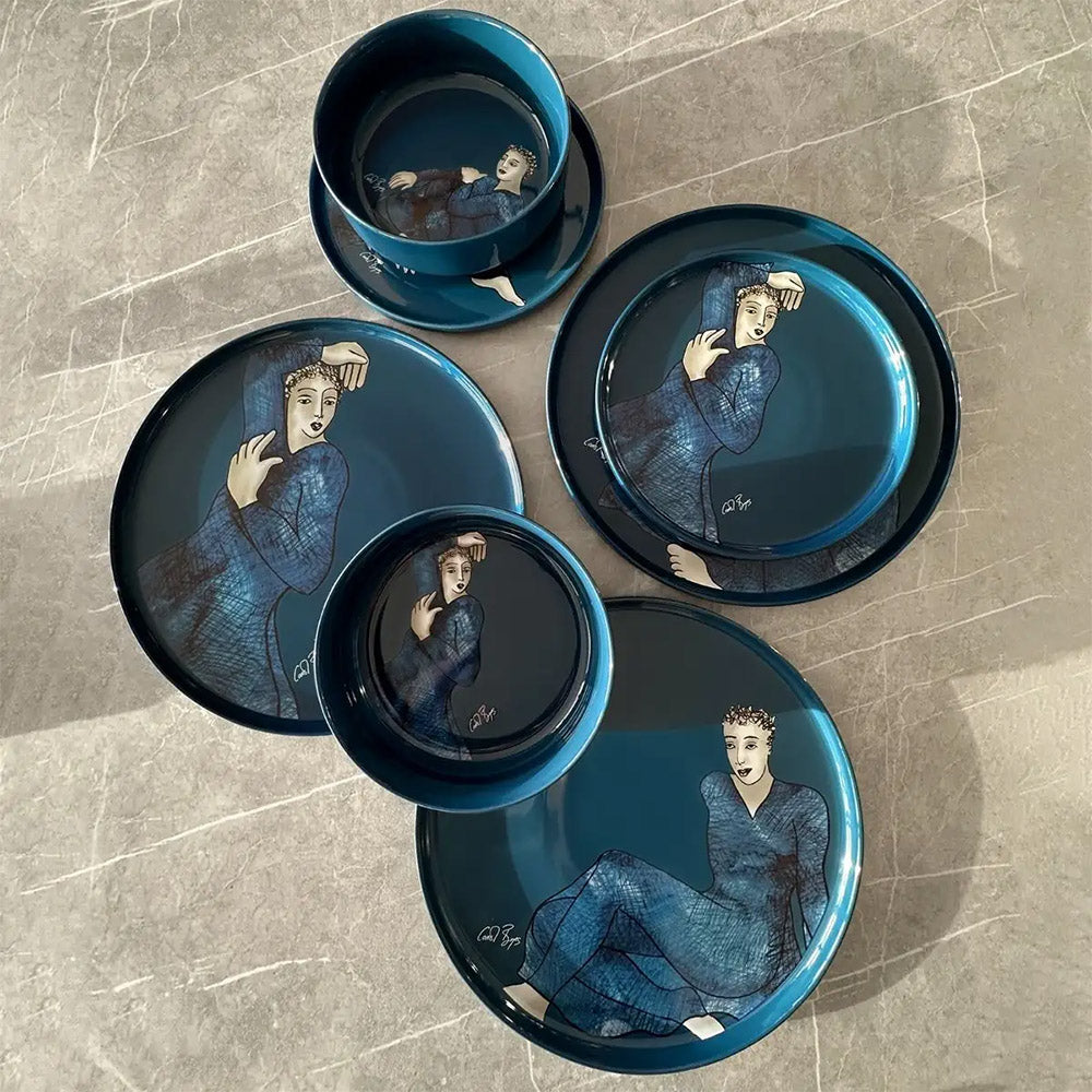 Carrol Boyes Indigo Blues Side Plates, Set Of 4