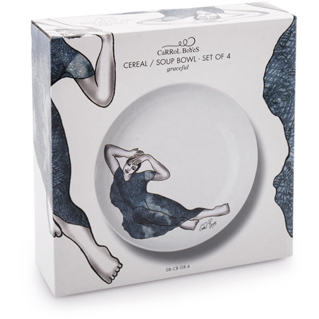 Carrol Boyes Set Of 4 Cereal/Soup Bowls, Graceful