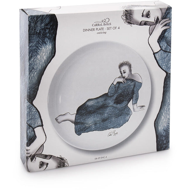 Carrol Boyes Indigo Girls Enticing Dinner Plates, Set of 4