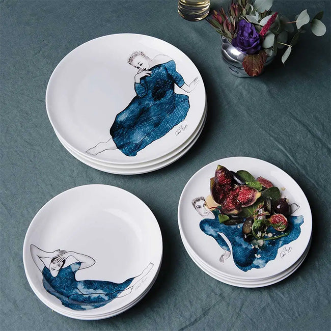 Carrol Boyes Indigo Girls Spellbinding Side Plates, Set Of 4