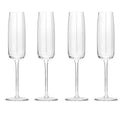 Carrol Boyes Set Of 4 Champagne Flutes, Ripple
