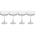 Carrol Boyes Set Of 4 Coupe Champagne Glasses, Ripple