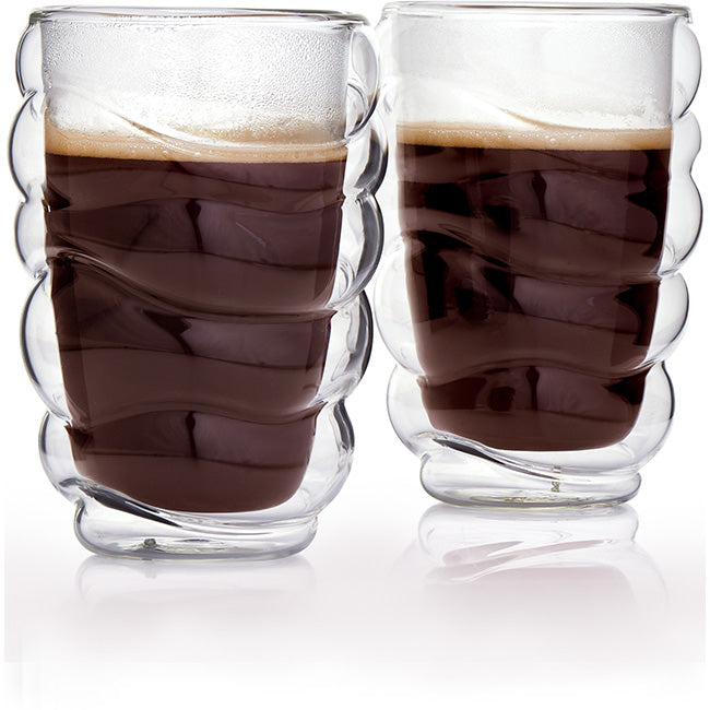 Carrol Boyes Set Of 2 Double Walled Mugs, Wound Up