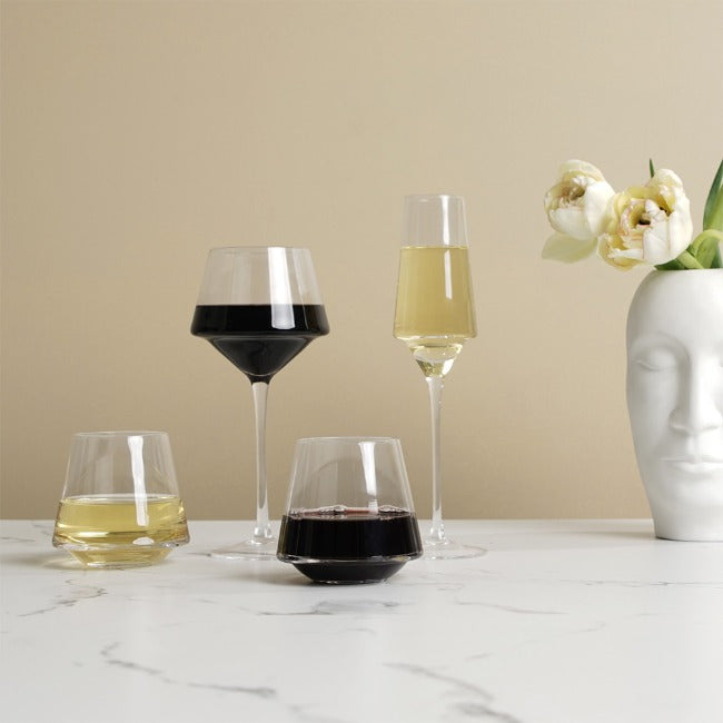 Carrol Boyes Edge Stemless Wine Glasses, Set Of 4