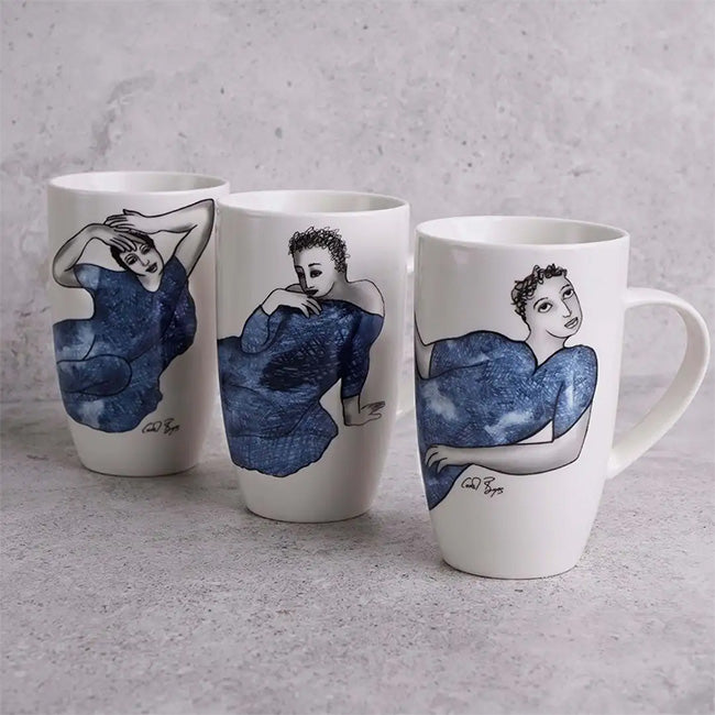 Carrol Boyes Indigo Girls Mug, Set Of 4