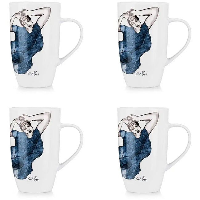 Carrol Boyes Indigo Girls Mug, Set Of 4