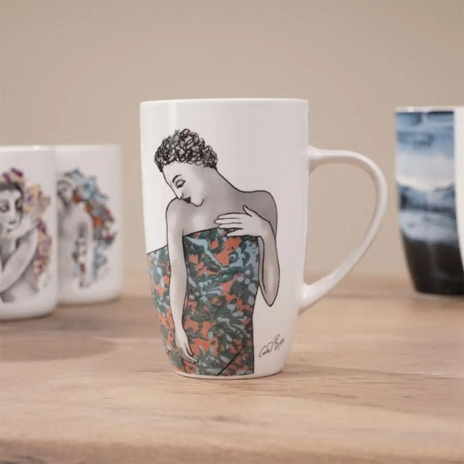 Carrol Boyes Set Of 4 Breast Cancer Awareness Mug, Strength