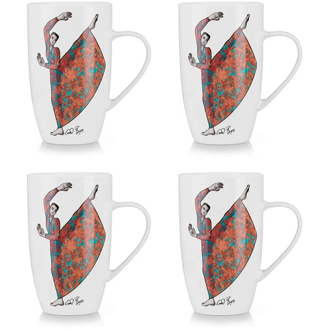 Carrol Boyes Dancing Girls Mug, Set Of 4