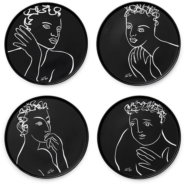 Carrol Boyes Compelling Side Plates, Set Of 4