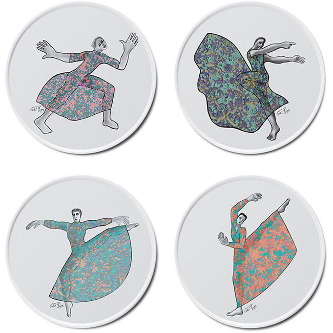 Carrol Boyes Dancing Girls Side Plates, Set Of 4