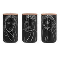 Carrol Boyes Black Sketchbook Large Canister Set