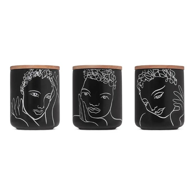 Carrol Boyes Black Sketchbook Small Canister Set