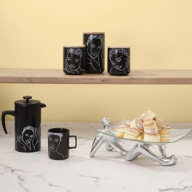 Carrol Boyes Black Sketchbook Small Canister Set