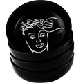 Carrol Boyes Black Sketchbook Cereal/Soup Bowls, Set Of 4