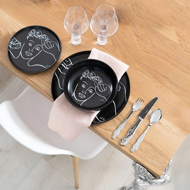 Carrol Boyes Black Sketchbook Cereal/Soup Bowls, Set Of 4